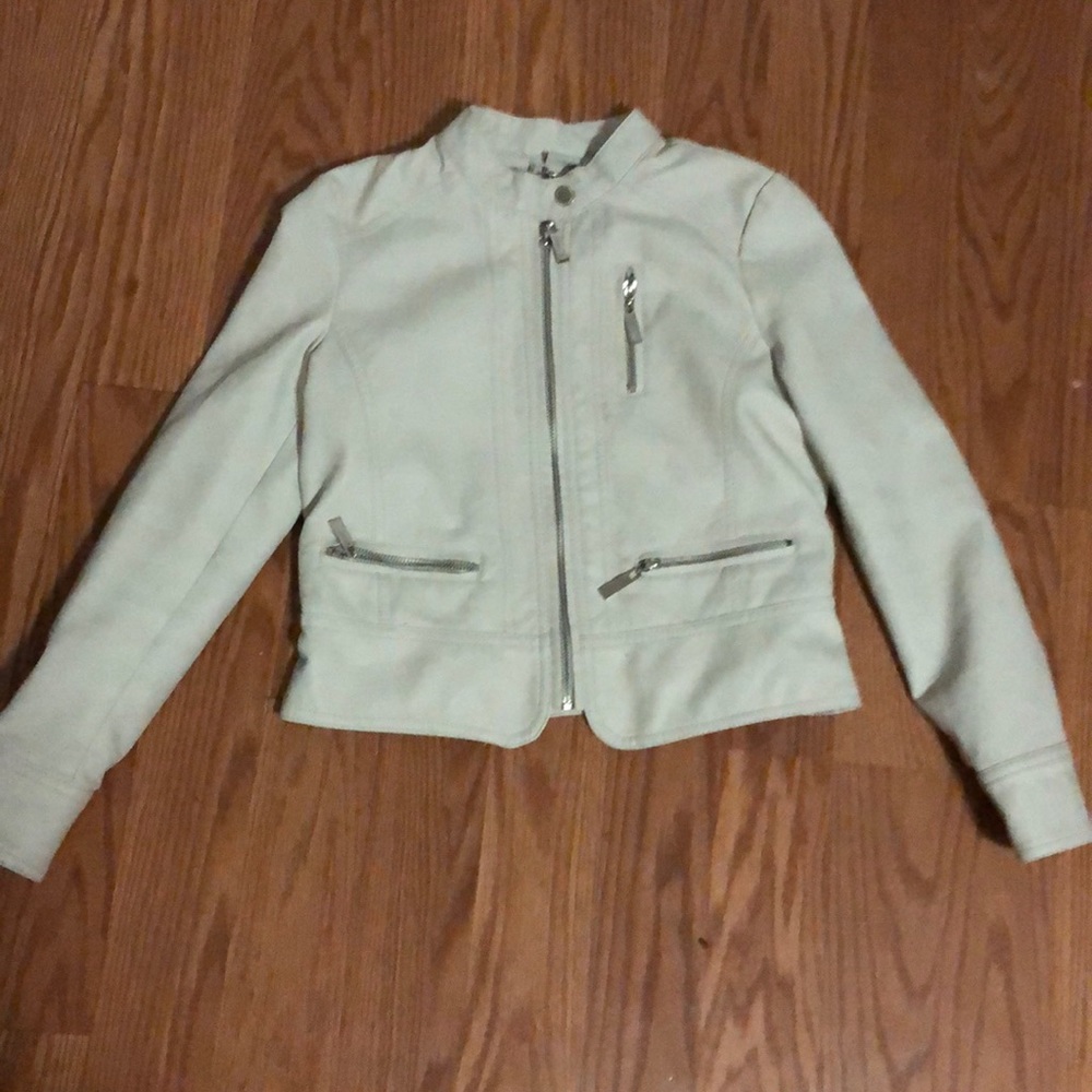 White Leather Jacket